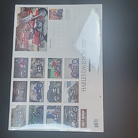 Harley davidson calendar 2008 great pictures nwt - Picture 5 of 7